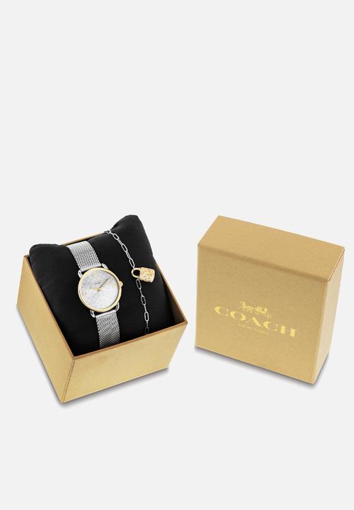 Coach - Elliot Watch & Bracelet Gift Set 14000115CH - Silver