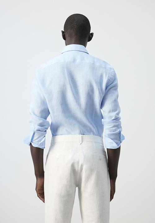 MANGO - Shirt Tucan - Sky Blue
