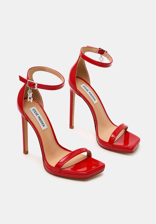 Steve Madden - Iridessa open toe ankle strap - red patent