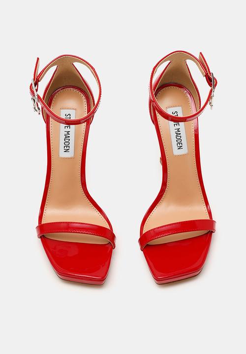 Steve Madden - Iridessa open toe ankle strap - red patent