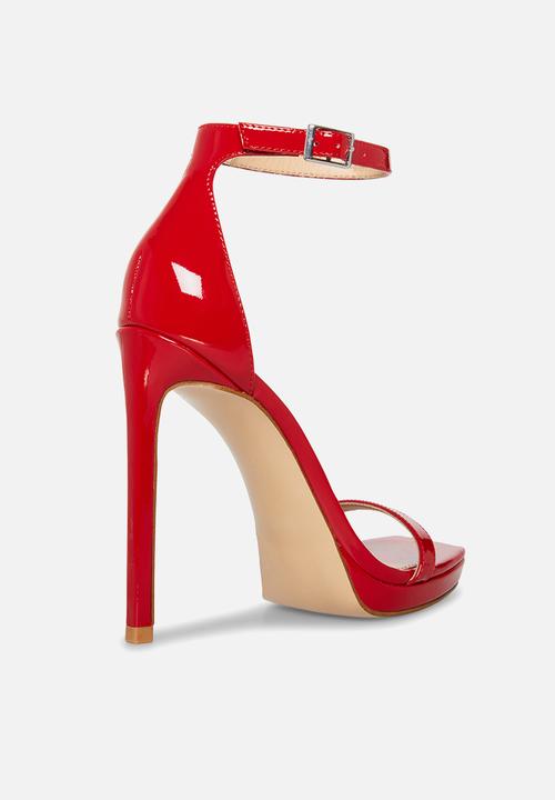 Steve Madden - Iridessa open toe ankle strap - red patent