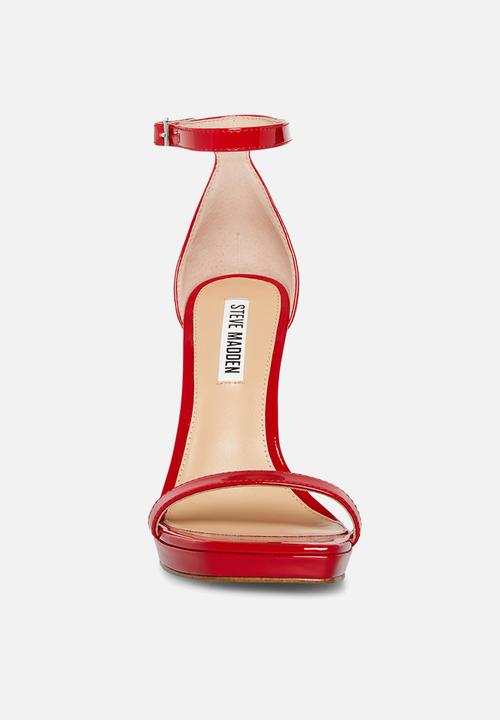 Steve Madden - Iridessa open toe ankle strap - red patent