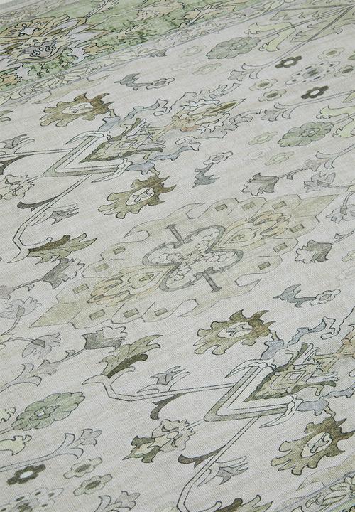Sixth Floor - Nara Vintage Antique Runner - Sage