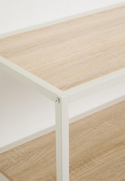 H&S - Fluted shelf - white/natural