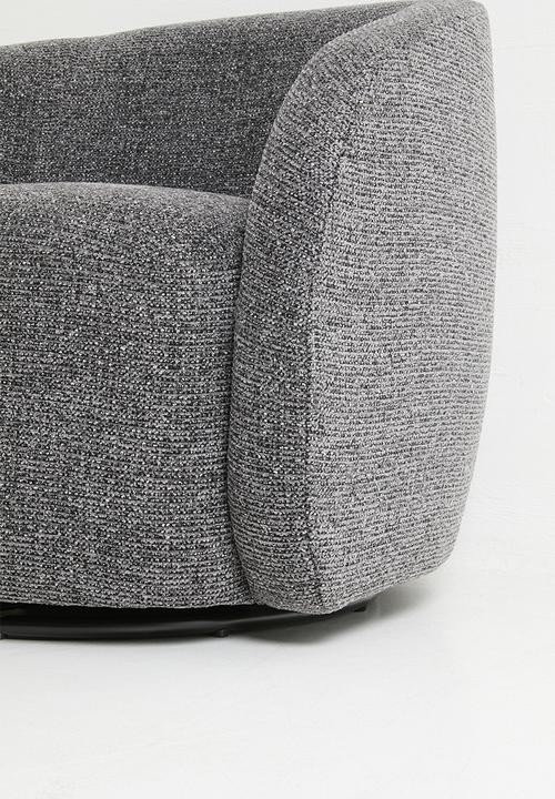 Sixth Floor - Verona Swivel Chair - Charcoal