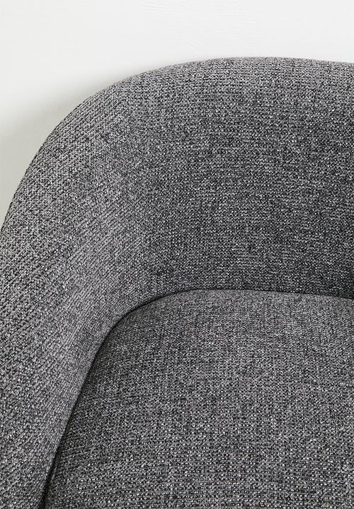 Sixth Floor - Verona Swivel Chair - Charcoal