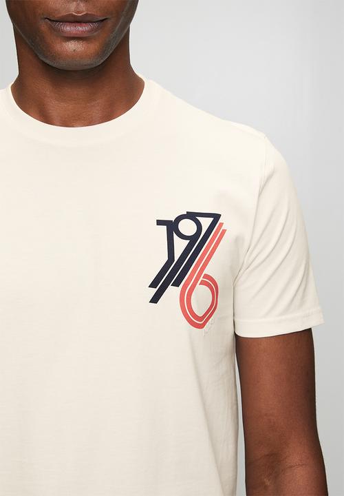 POLO - Mens 1976 graphic short sleeve T-shirt - white