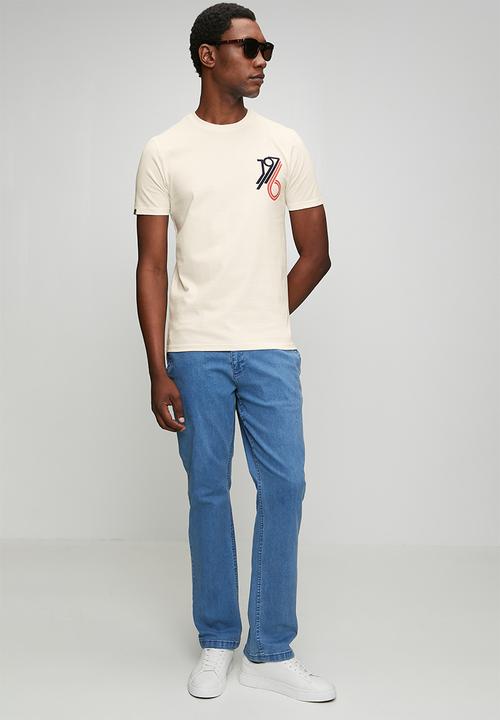 POLO - Mens 1976 graphic short sleeve T-shirt - white