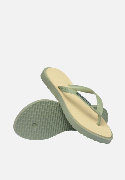 Havaianas - Point fusion green/beige