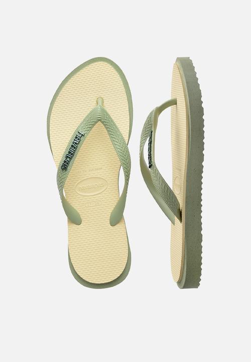 Havaianas - Point fusion green/beige