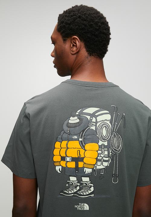 The North Face - Gear up get out rlx ss teegraphic - anthracite grey