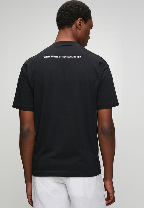 POLO - Mens pjc flame graphic tee - black