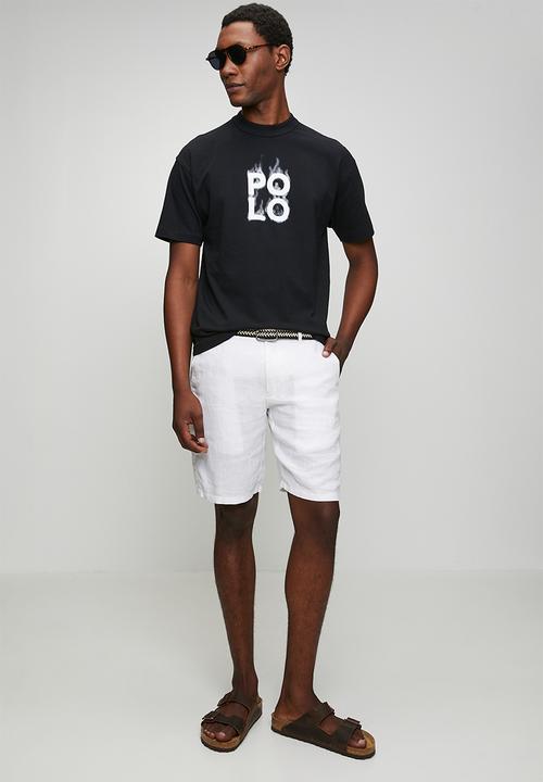 POLO - Mens pjc flame graphic tee - black