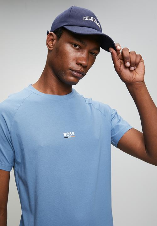 BOSS - T-Shirt RN Slim Fit - Light/Pastel Blue