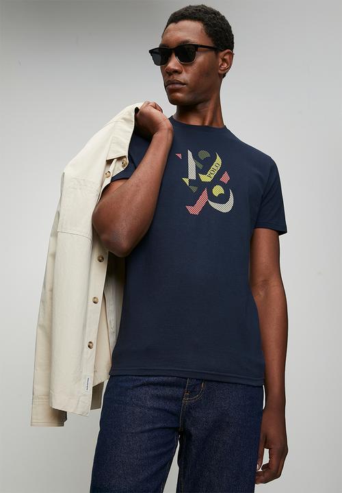 POLO - Mens logo printed  short sleeve T-shirt - navy