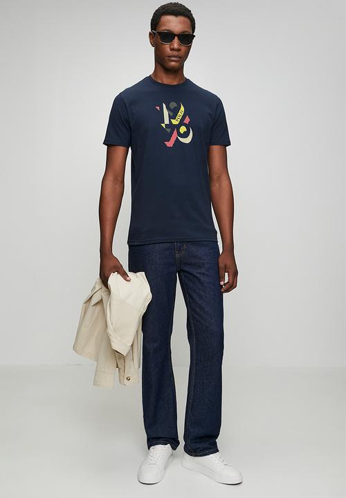 POLO - Mens logo printed  short sleeve T-shirt - navy