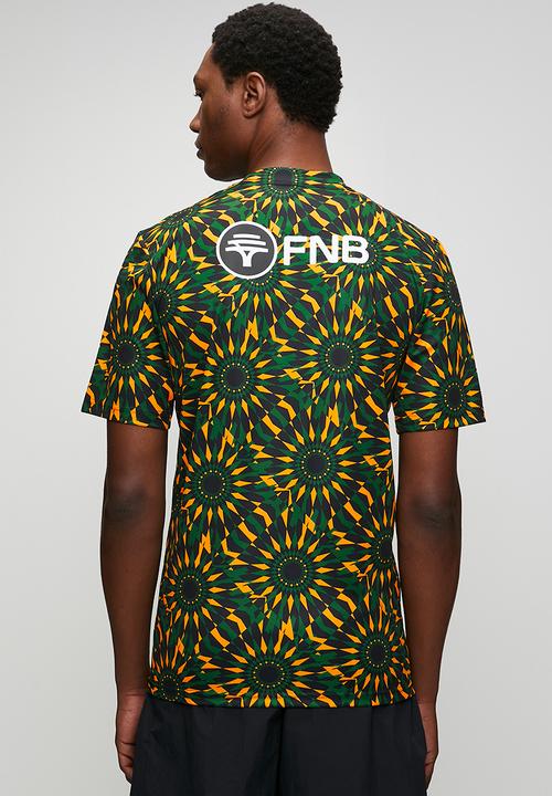 Nike - Springboks  Pre-Match Top  -Black/University Gold/Gorge Green/White
