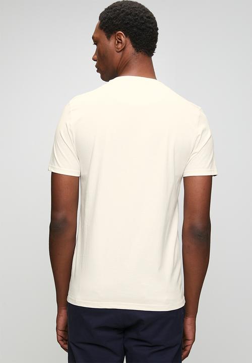 POLO - Mens hd print short sleeve T-shirt - white