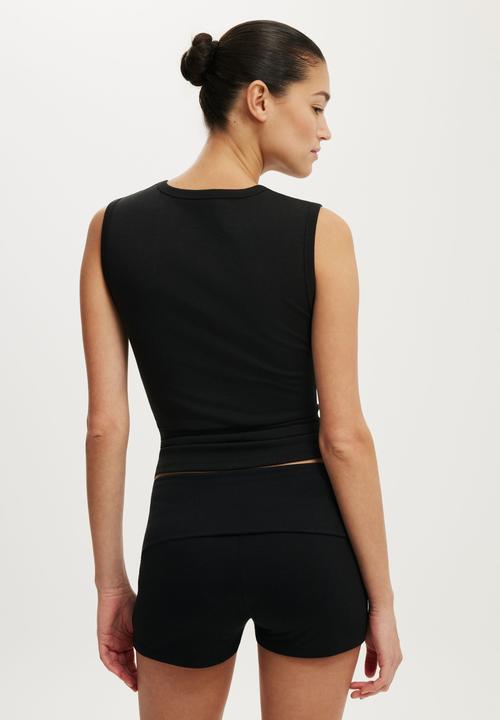 Cotton On - Maple Foldover Micro Short - Black