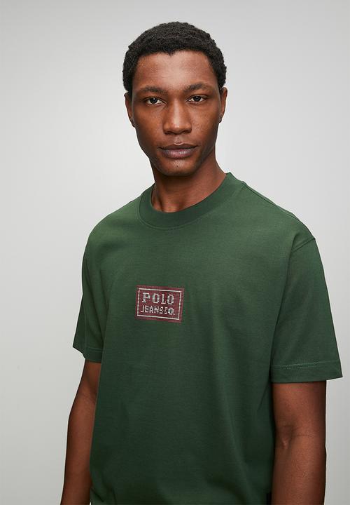 POLO - Mens pjc pixel logo tee - green