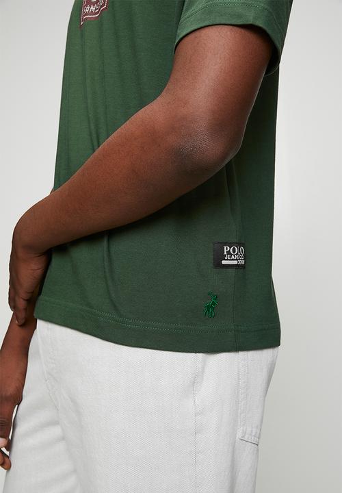 POLO - Mens pjc pixel logo tee - green
