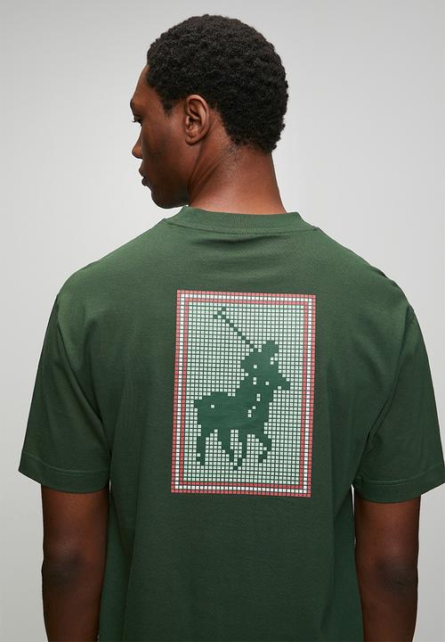 POLO - Mens pjc pixel logo tee - green
