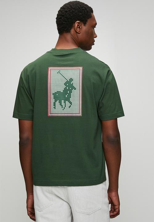POLO - Mens pjc pixel logo tee - green