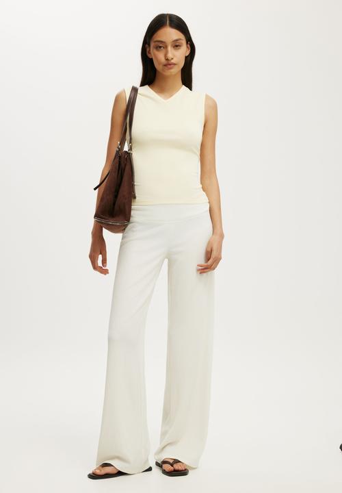 Cotton On - Mia Pant - Creme Fraiche