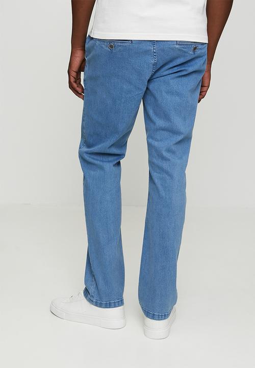 POLO - Mens slim original fit ¼ slant denim - blue