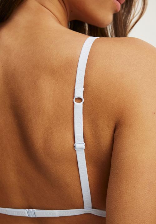 Cotton On - Branded cotton tiny bralette - violet blue