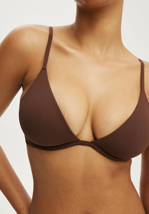 Cotton On - Body bestee plunge bra - french roast