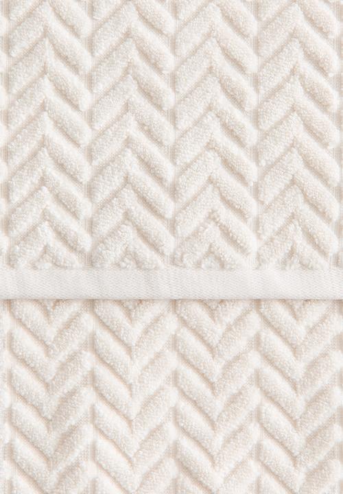 H&M - Textured bath towel - cream