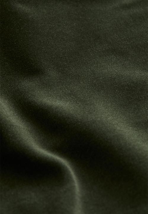 H&M - Cotton velvet cushion cover - dark green
