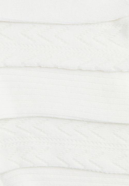 H&M - 7-Pack trainer socks - white