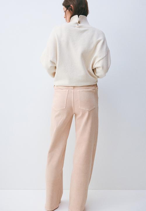 H&M - Mama before & after wide jeans - powder pink