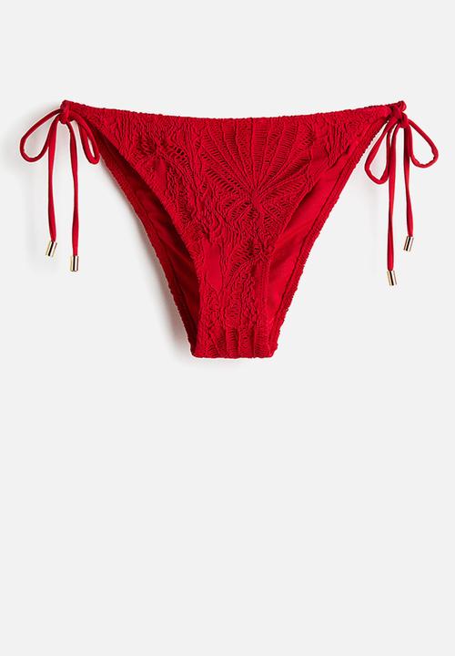 H&M - Tie tanga bikini bottoms - red