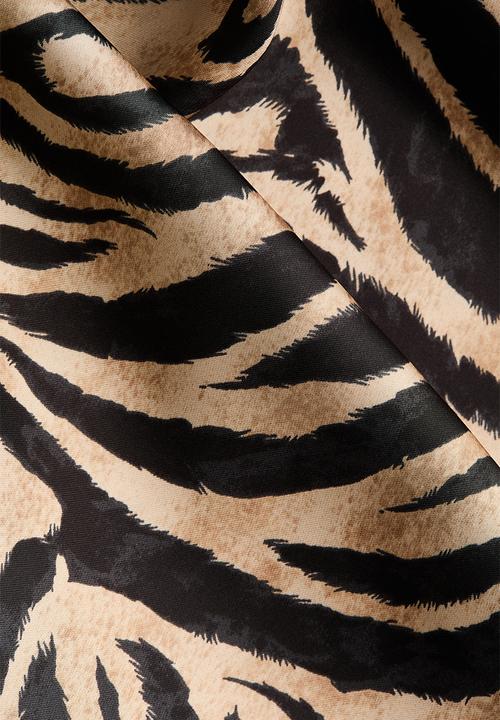 H&M - Mama midi skirt - beige/zebra print