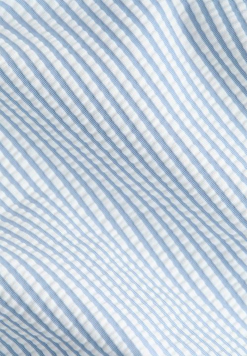 H&M - Padded-cup tie-strap swimsuit - light blue/striped