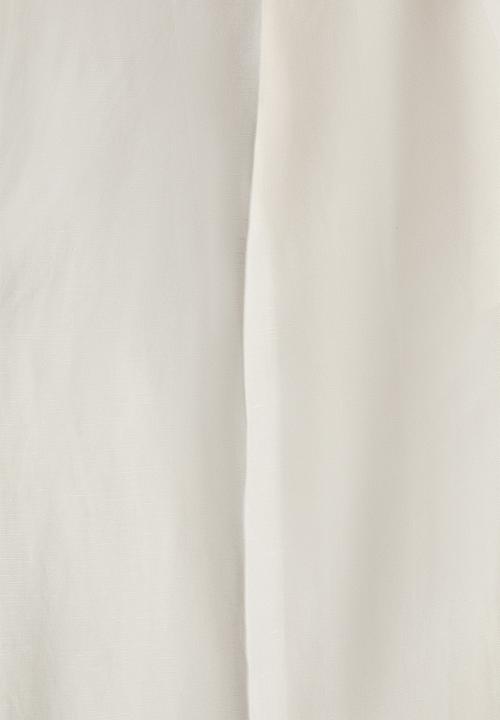 H&M - Wide linen-blend culottes - ivory
