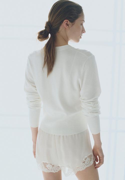 H&M - Fine-knit cardigan - white