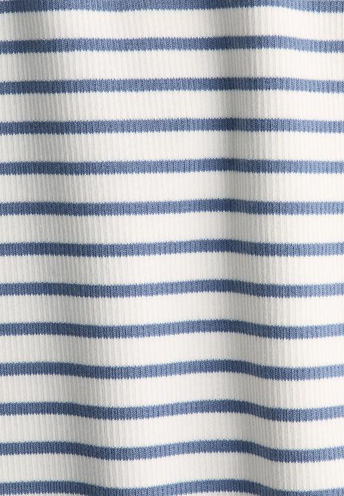 H&M - Ribbed strappy top - light blue/striped