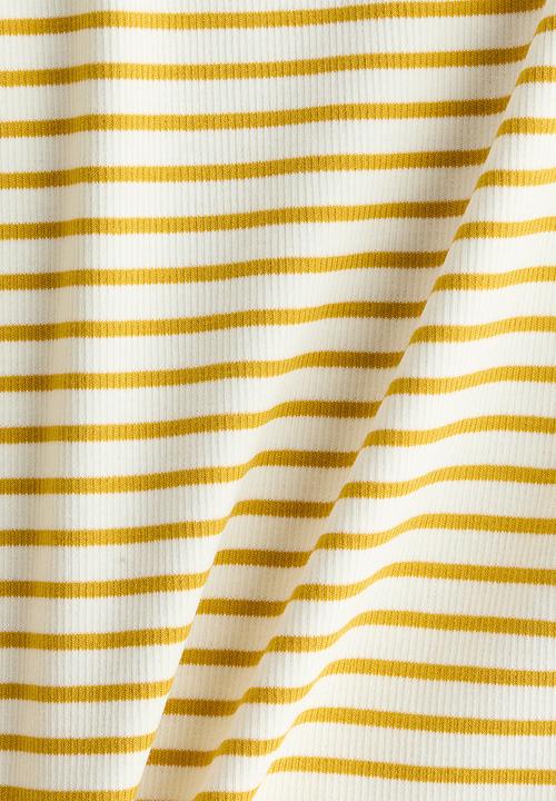 H&M - Ribbed strappy top - light yellow