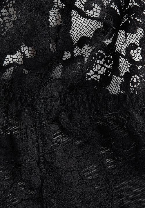 H&M - Lace bralette - black