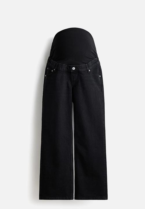 H&M - Mama straight ankle jeans - black