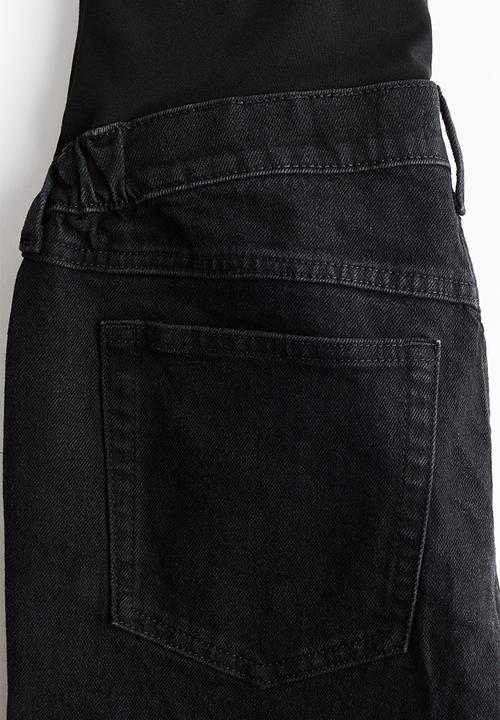 H&M - Mama straight ankle jeans - black