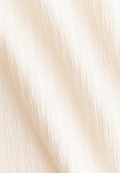 H&M - Crinkled halterneck dress - cream