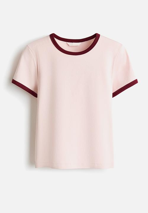 H&M - Cotton T-shirt - light pink