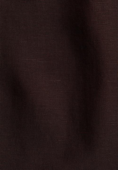 H&M - Linen-blend drawstring trousers - dark brown