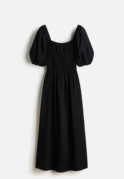 H&M - Smocked-waist dress - black