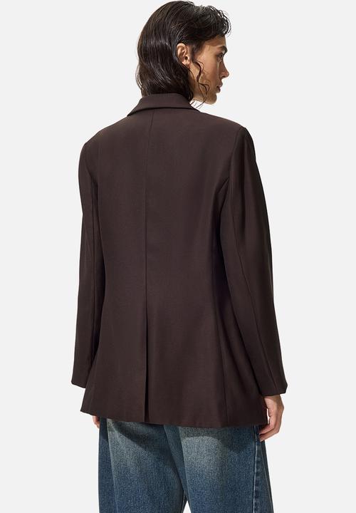 H&M - Single-breasted blazer - dark brown